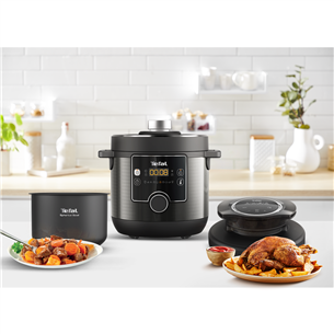 Tefal Turbo Cuisine & Fry, 1200 Вт, черный - Мультиварка-скороварка