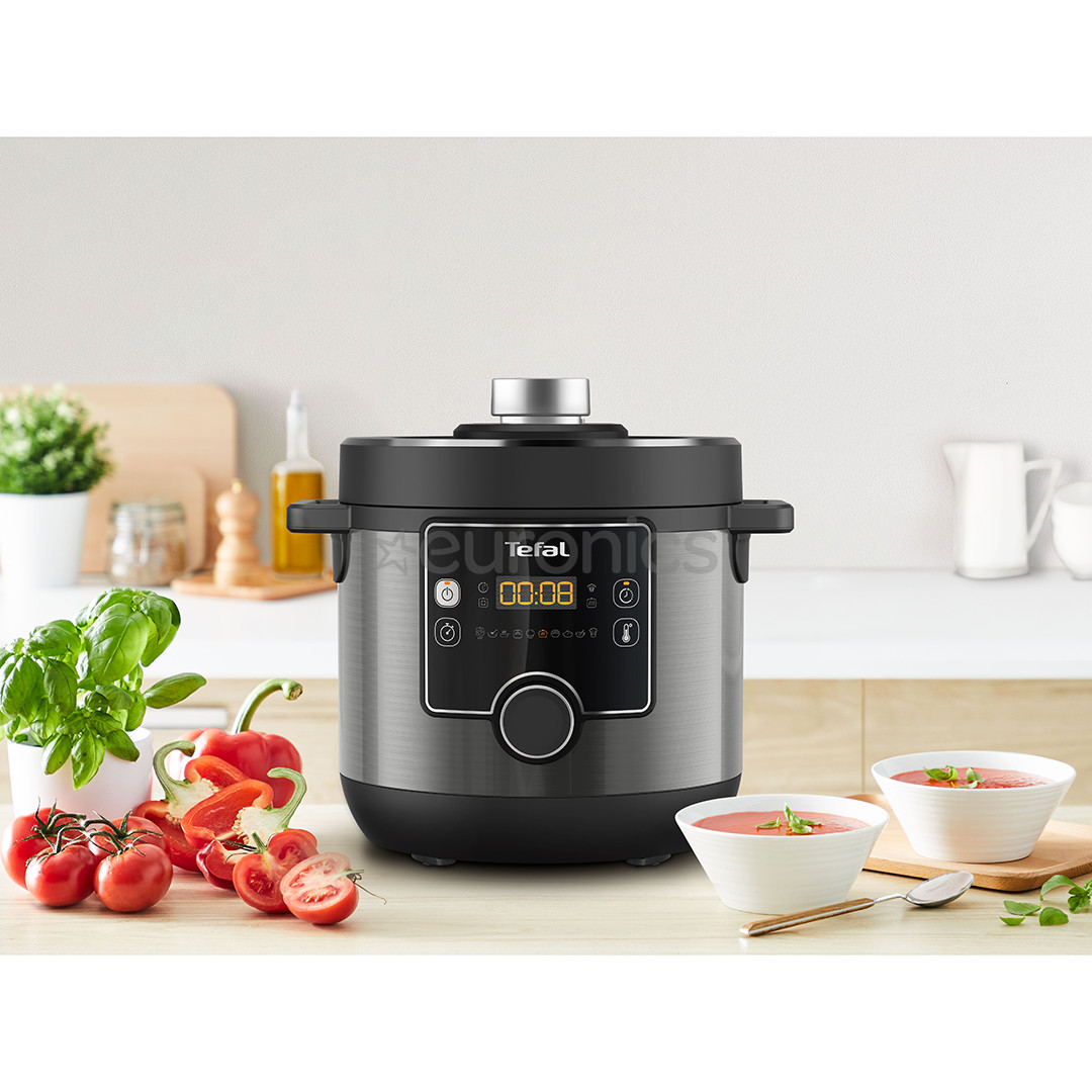 Tefal Turbo Cuisine & Fry, 1200 W, melna - Multikatls-spiediena katls