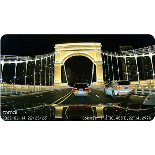 70mai Dash Cam M500 1944p, 128 GB eMMC, melna - Videoreģistrators