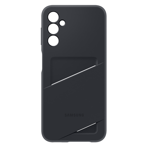 Samsung Card Slot Cover, Galaxy A14, kabatiņa kredītkartei, melna - Apvalks viedtālrunim