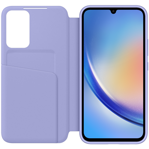 Samsung Smart View Wallet, Galaxy A34, lillā - Apvalks viedtālrunim