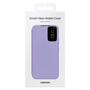 Samsung Smart View Wallet, Galaxy A34, сиреневый - Чехол