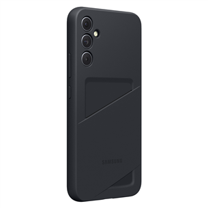 Samsung Card Slot Cover, Galaxy A34, kabatiņa kredītkartei, melna - Apvalks viedtālrunim