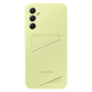 Samsung Card Slot Cover, Galaxy A34, kabatiņa kredītkartei, gaiši zaļa - Apvalks viedtālrunim