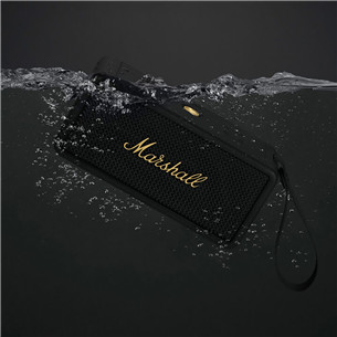 Marshall Middleton, melna/zelta - Portatīvais bezvadu skaļrunis