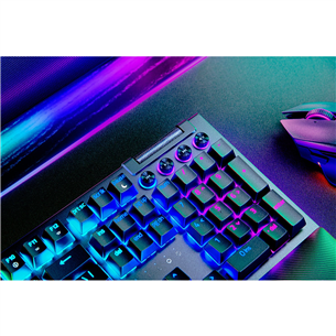 Razer BlackWidow V4 Pro, Yellow Switch, механическая, US, черный - Клавиатура