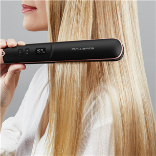 Rowenta Express Shine Papaya, black - Straightener