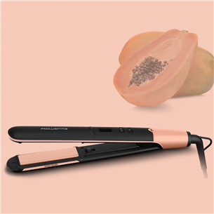 Rowenta Express Shine Papaya, black - Straightener