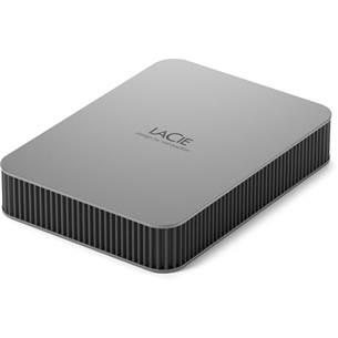 LaCie Mobile Drive,USB-C, 5 TB, pelēka - Ārējais HDD cietais disks