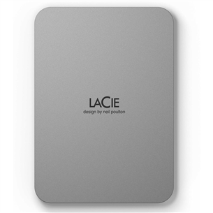 LaCie Mobile Drive, USB-C, 5 TB, gray - External hard drive