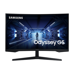 Samsung Odyssey G5, 27'', QHD, 144 Hz, LED VA, melna - Ieliekts monitors