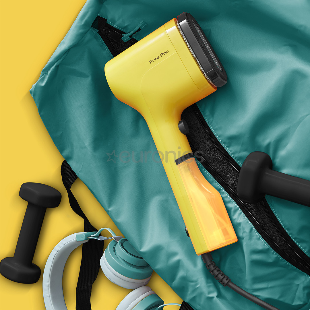 Tefal Pure Pop, 1300 W, dzeltena - Rokas apģērbu tvaicētājs