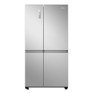 Hisense, NoFrost, 652 L, augstums 180 cm, nerūsējošā tērauda - SBS ledusskapis