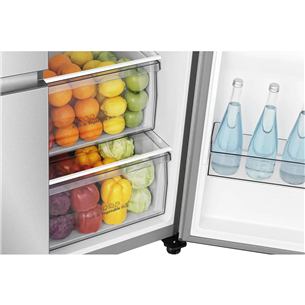 Hisense, NoFrost, 652 L, 180 cm, stainless steel - SBS-Refrigerator