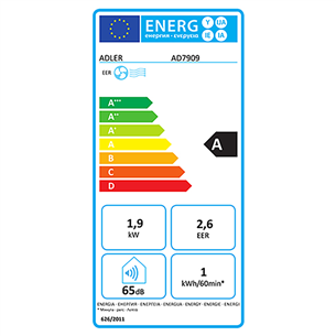 Adler, 2050 W, white - Air conditioner