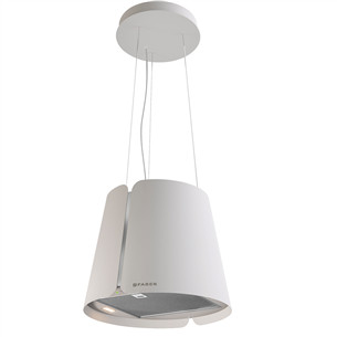 Faber BEAT WH MATT F45, 740 m³/h, white - Island cooker hood 345.0612.338