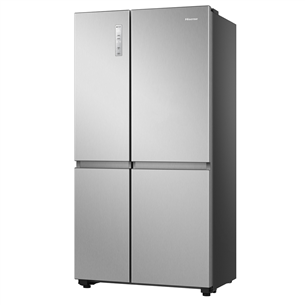 Hisense, NoFrost, 652 L, 180 cm, stainless steel - SBS-Refrigerator