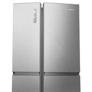 Hisense, NoFrost, 652 L, augstums 180 cm, nerūsējošā tērauda - SBS ledusskapis