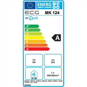 ECG, 3250 W, balta - Portatīvais kondicionieris