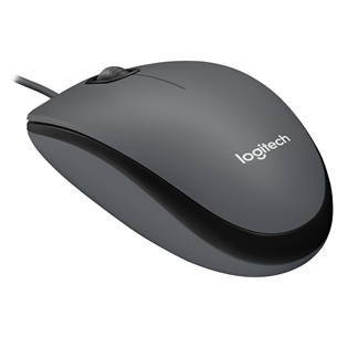 Logitech M90, optiskā, pelēka - Datorpele ar vadu