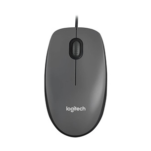 Logitech M90, optiskā, pelēka - Datorpele ar vadu