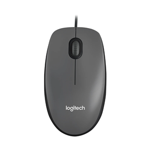 Logitech M90, optiskā, pelēka - Datorpele ar vadu