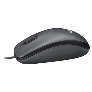 Logitech M90, оптический датчик, серый - Проводная мышь