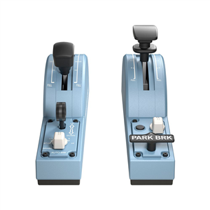 Thrustmaster TCA Quadrant Add-on Airbus Edition, синий - Блок рычагов для симулятора 3362932915683