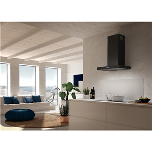 Faber STILO COMFORT BK MATT A60, 710 m³/h, black matt - Cooker hood