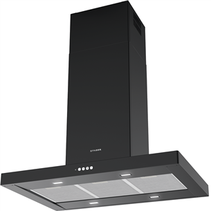 Faber STILO COMFORT ISOLA BK MATT A90, 710 m³/h, black matt - Island cooker hood