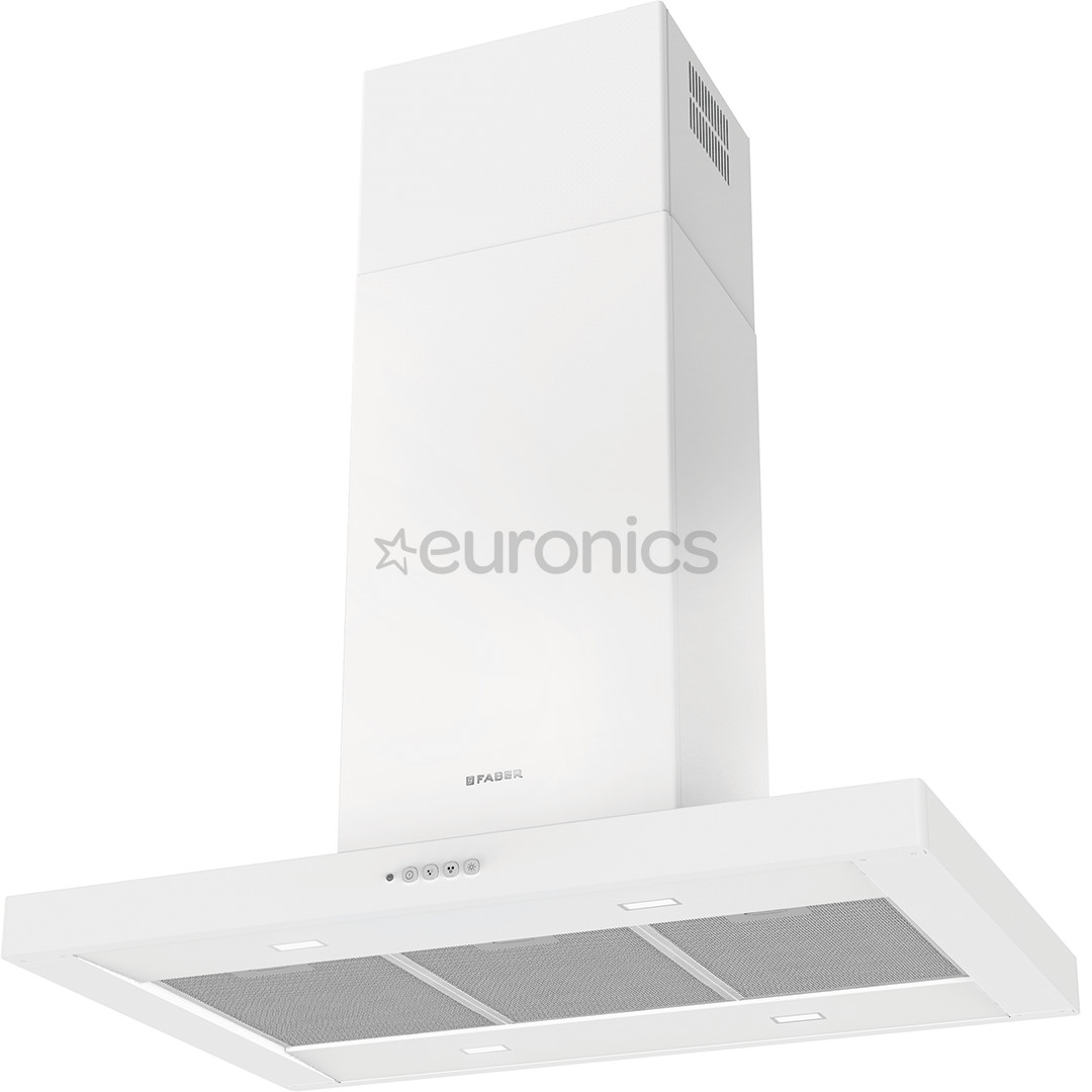 Faber STILO COMFORT ISOLA WH MATT A90, 710 m³/h, white matt - Island cooker hood