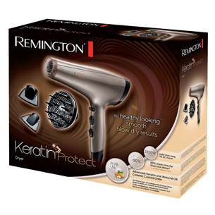 Remington Keratin Protect, 2200 Вт, бежевый - Фен