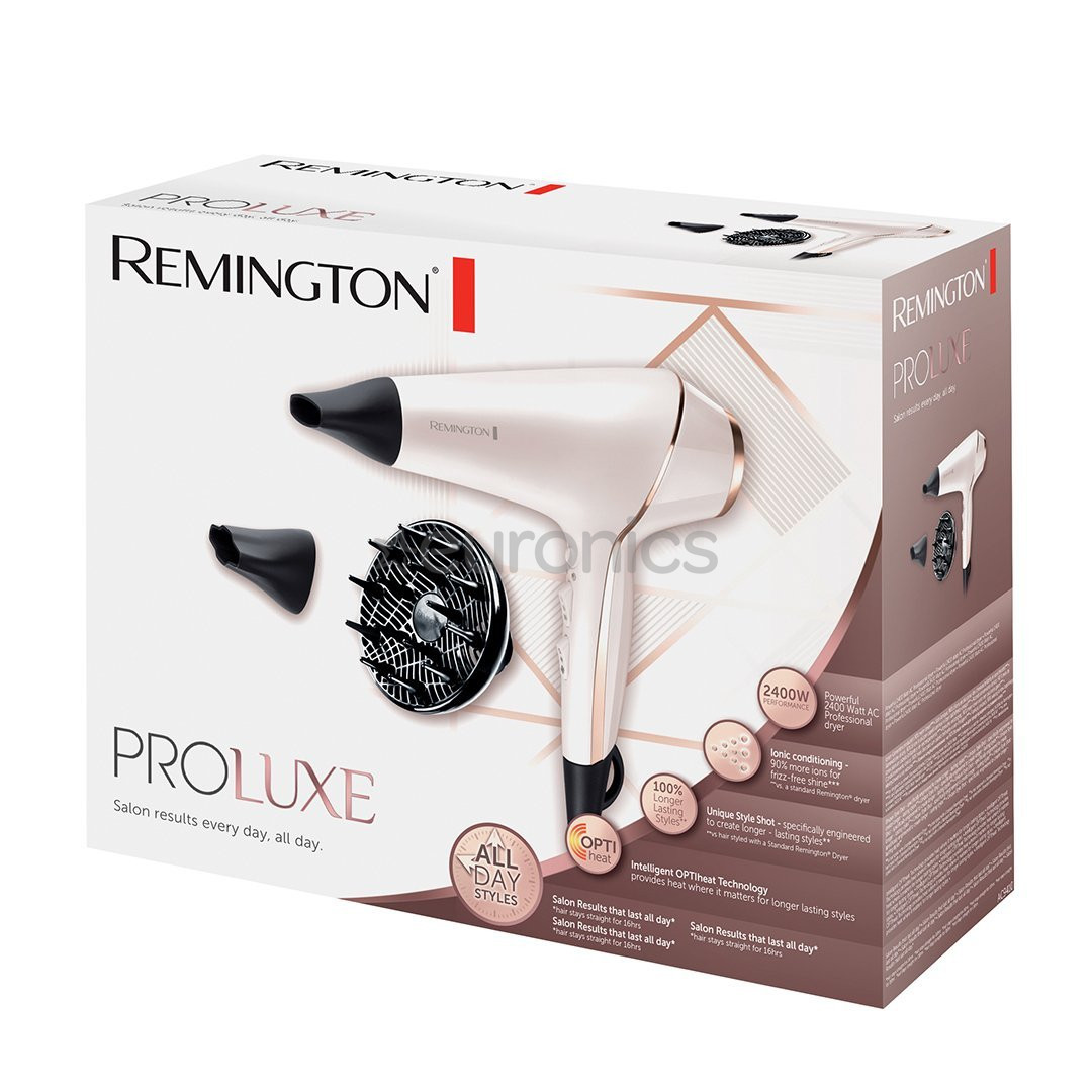 Remington ProLuxe, 2400 W, pērļu balta - Matu fēns