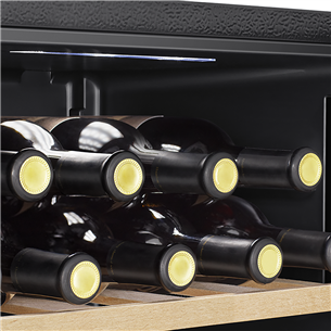 Hisense, ietilpība: 30 pudeles, augstums 84.2 cm, melna - Vīna skapis