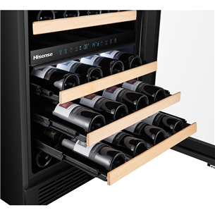 Hisense, capacity: up to 46 bottles, black - Wine cooler