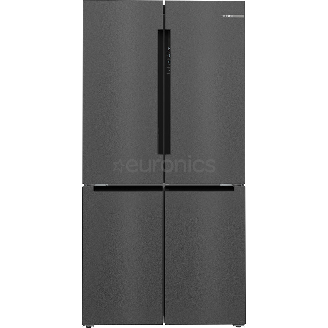 Bosch Series 4, No Frost, 605 L, 183 cm, black stainless steel - SBS-Refrigerator KFN96AXEA