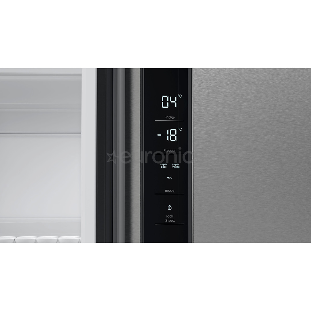 Bosch Series 4, No Frost, 605 L, augstums 183 cm, nerūsējošā tērauda - SBS Ledusskapis