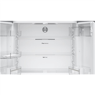 Bosch Series 4, No Frost, 605 L, augstums 183 cm, nerūsējošā tērauda - SBS Ledusskapis