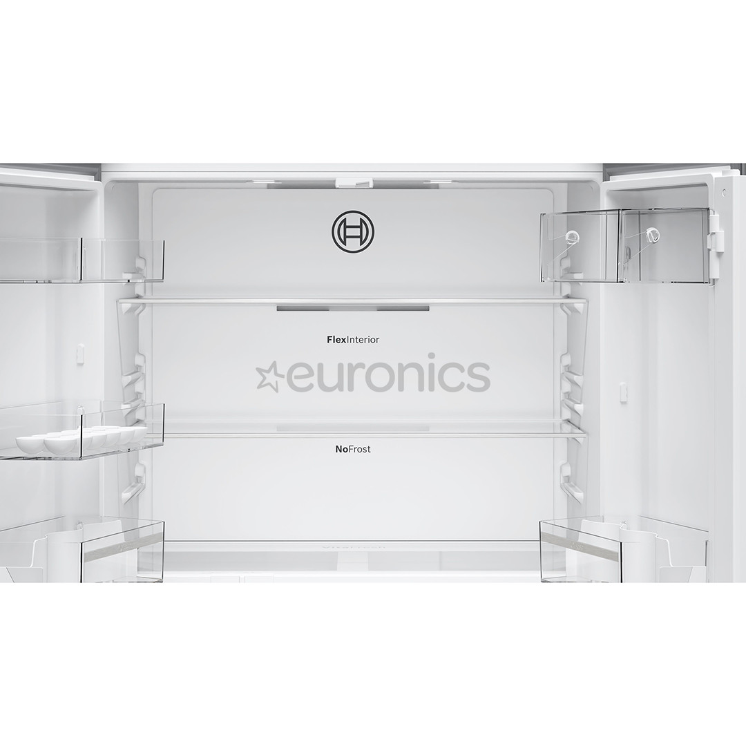 Bosch Series 4, No Frost, 605 L, augstums 183 cm, nerūsējošā tērauda - SBS Ledusskapis