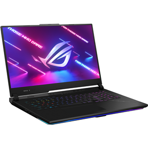 ASUS ROG Strix SCAR 17, 17.3'', WQHD, 240 Hz, Ryzen 9, 32 GB, 1 TB, RTX 4080, ENG, melna - Portatīvais dators