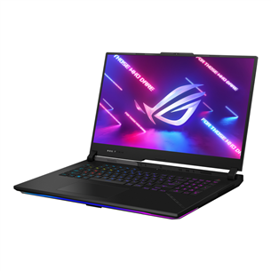 ASUS ROG Strix SCAR 17, 17.3'', WQHD, 240 Hz, Ryzen 9, 32 GB, 2 TB, RTX 4090, ENG, melna - Portatīvais dators