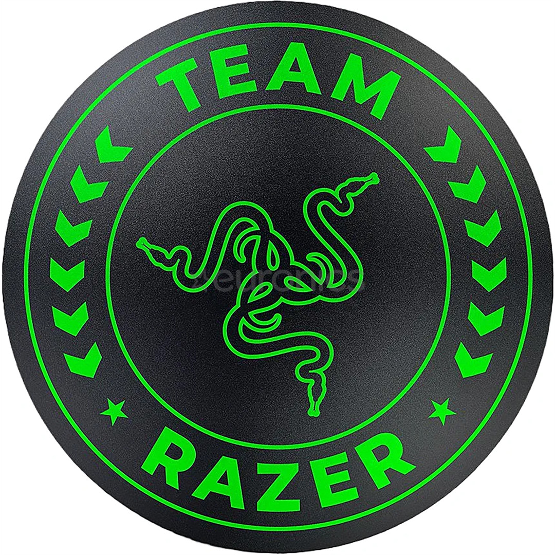 Razer Team Floor Mat, черный/зеленый - Напольный коврик