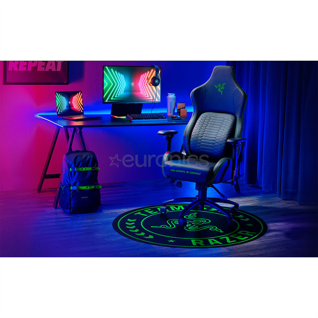 Razer Team Floor Mat, черный/зеленый - Напольный коврик