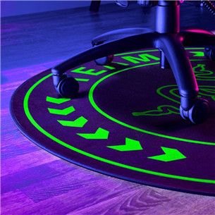 Razer Team Razer Floor Rug, черный/зеленый - Напольный коврик