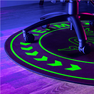 Razer Team Razer Floor Rug, черный/зеленый - Напольный коврик
