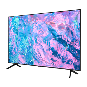 Samsung Crystal CU7000, 50'', Ultra HD, LED LCD, sānu statīvs, melna, Televizors