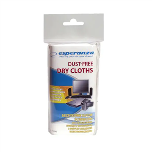 Esperanza ES108 Dust-Free Dry Cloths - Чистящие салфетки