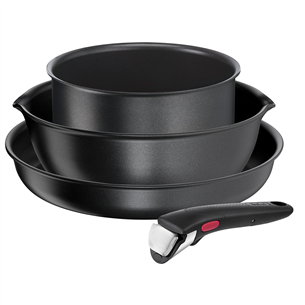 Tefal Ingenio Daily Chef, 4 priekšmeti - Katlu un pannu komplekts + rokturis L7629453