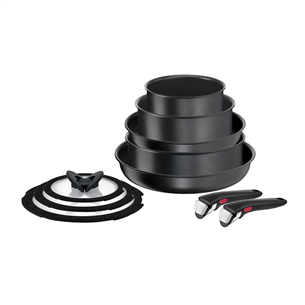 Tefal Ingenio Daily Chef, 10 предметов - Комплект кастрюль и сковородок + съемная ручка L7629142