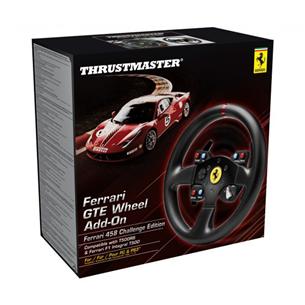 Thrustmaster GTE Ferrari 458 Challenge Edition, melna - Spēļu kontrolieris stūre